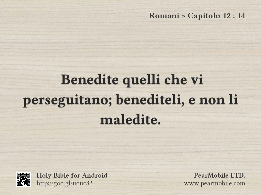 Romani, Capitolo 12:14